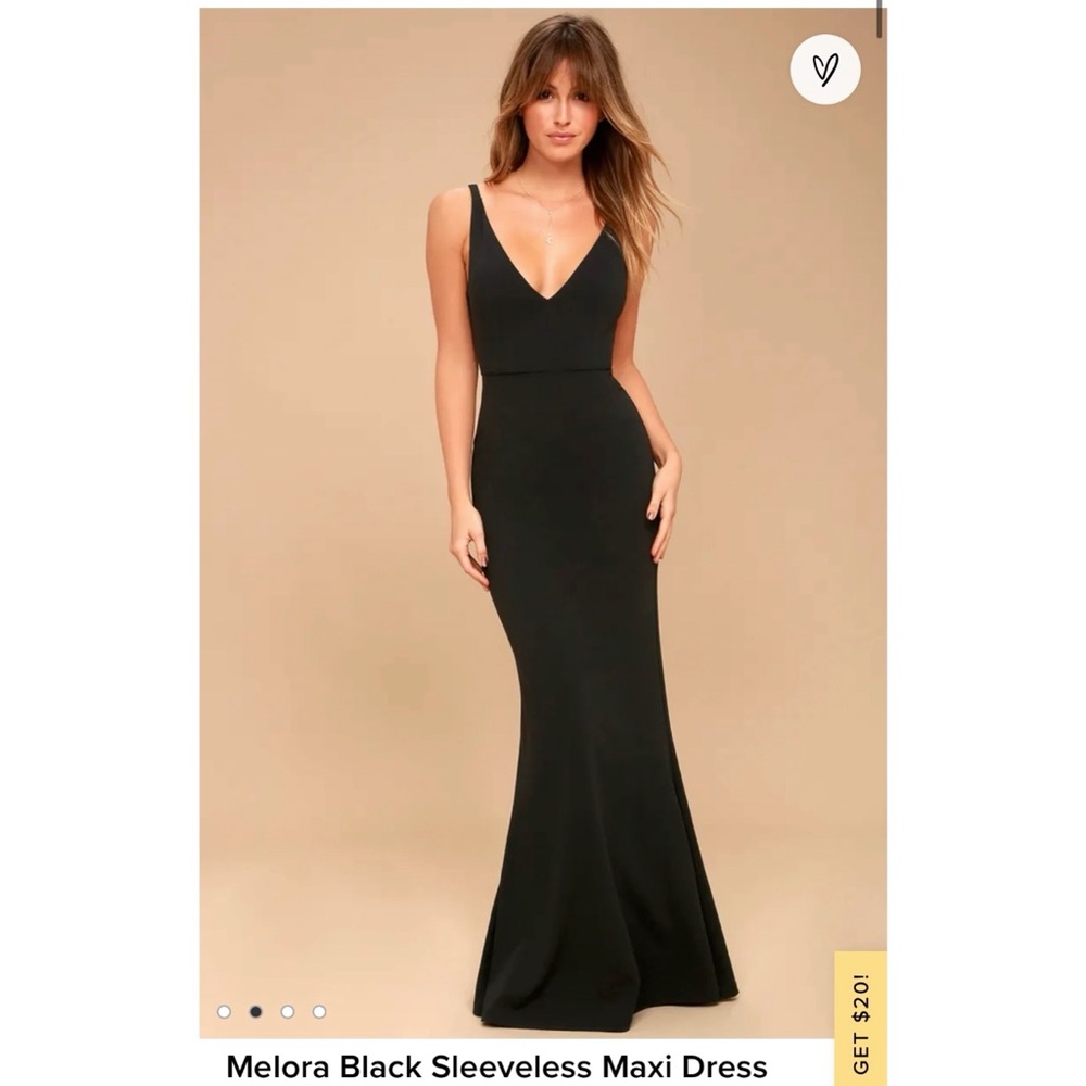 Melora Black Sleeveless Maxi Dress